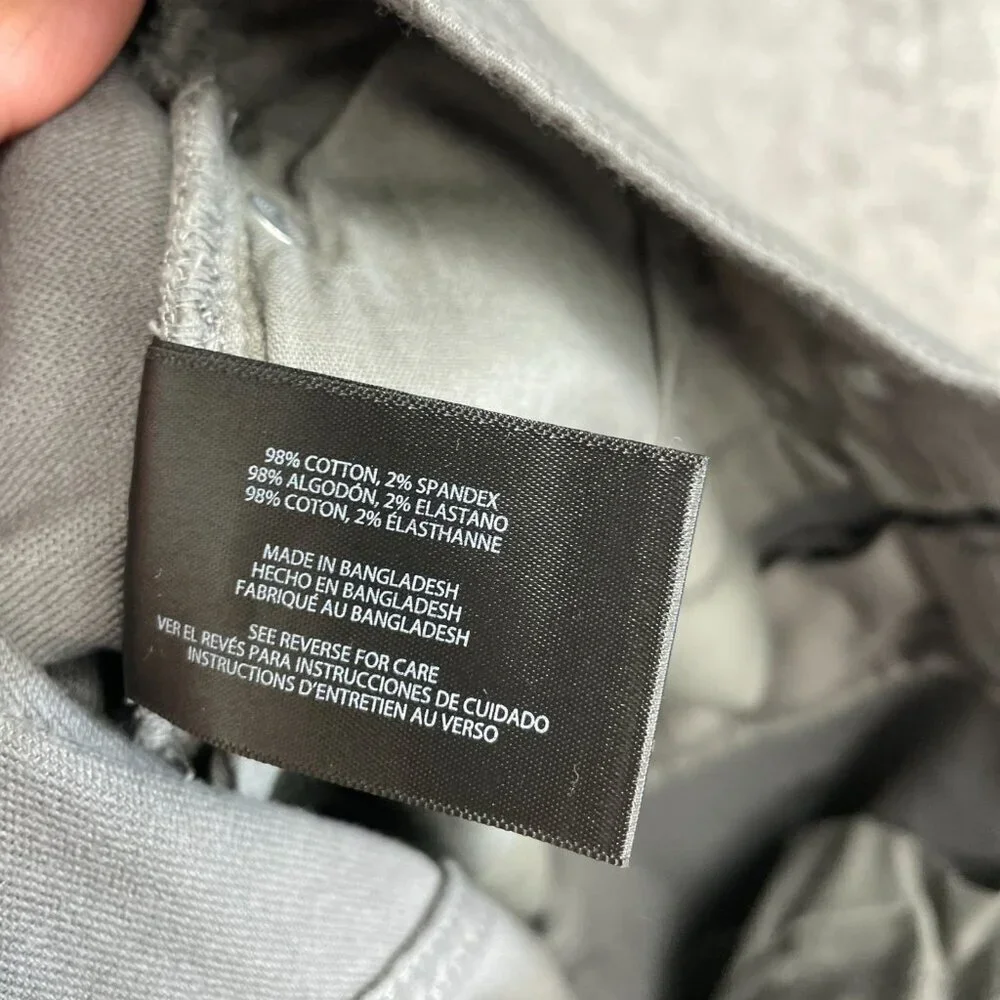 Banana Republic Men's 32X34 Gray Slim Fit Stretch 5 Pocket Pants i1757